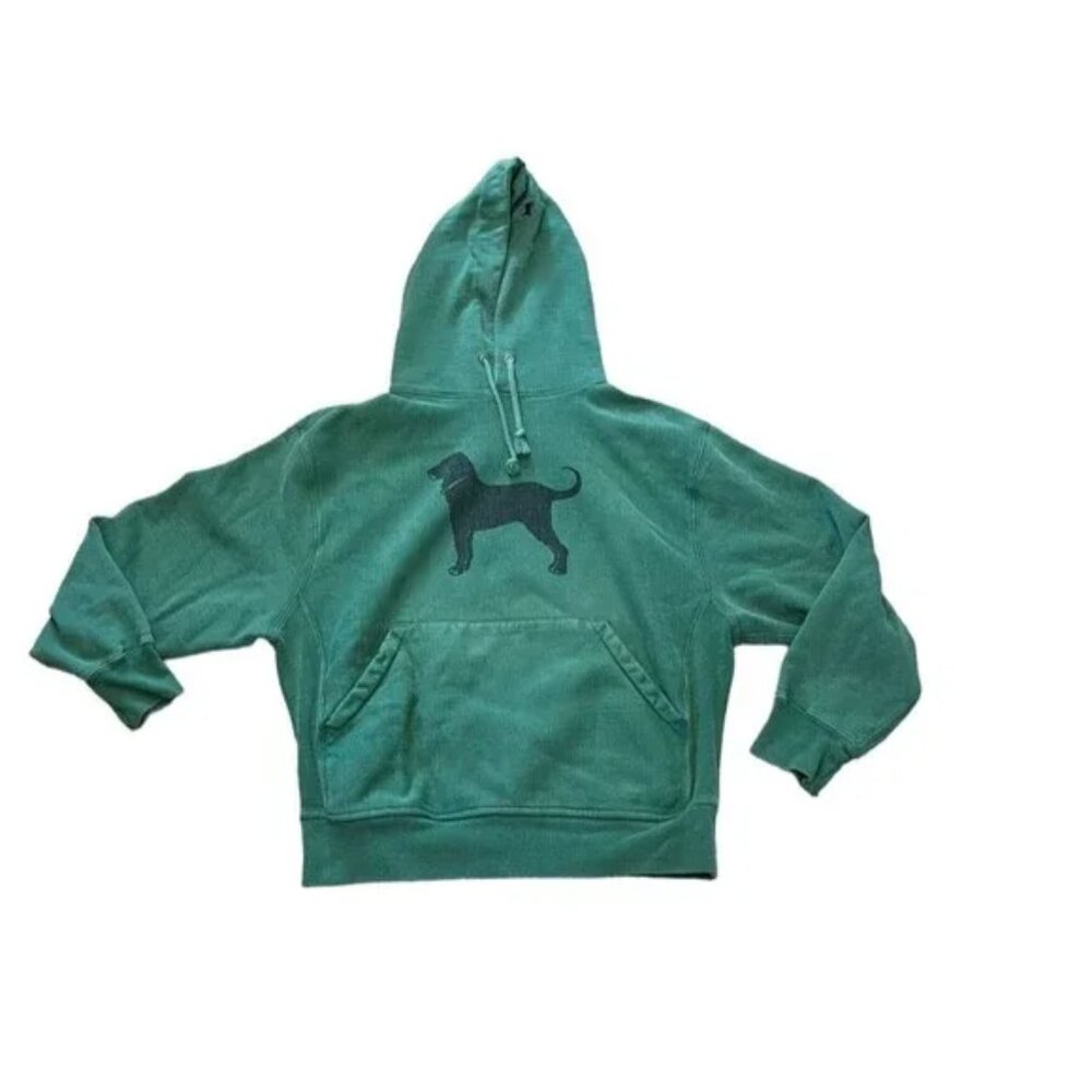 The Black Dog Vintage 90s Look Martha's Vineyard Hoodie Size Medium Green